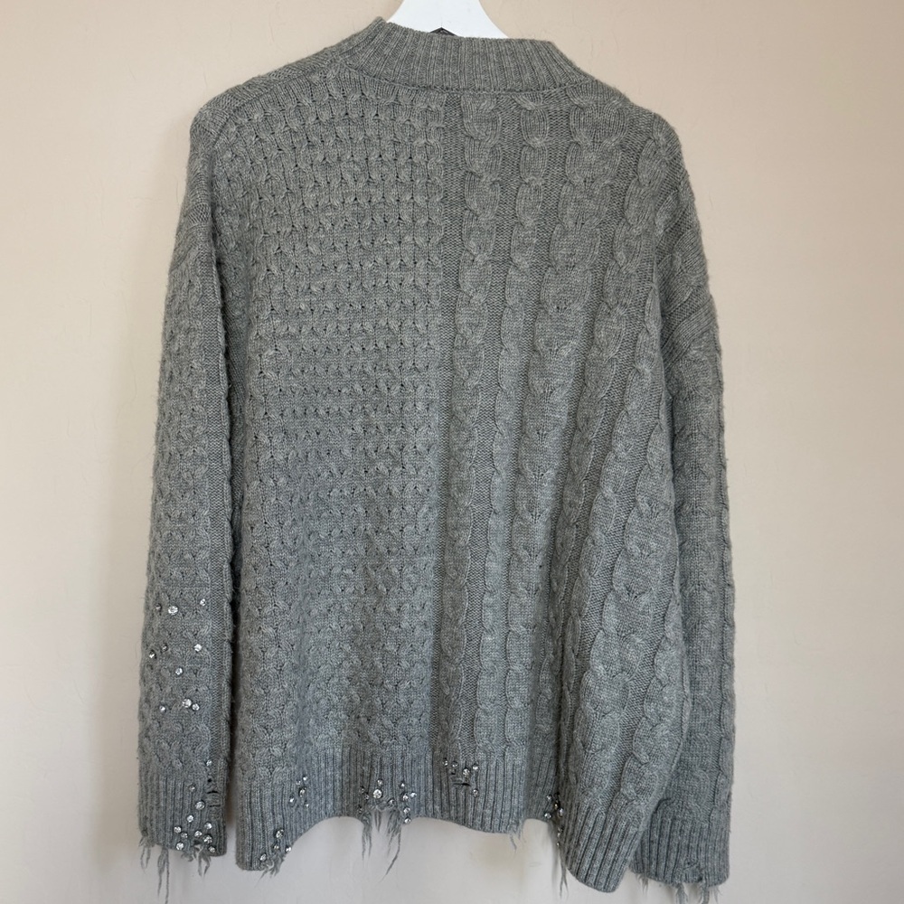 Zara Beige Cable Knit Sweater - Picture 8 of 12